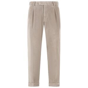 Pt01 'Rebel' Beige Cotton Blend Pants Men